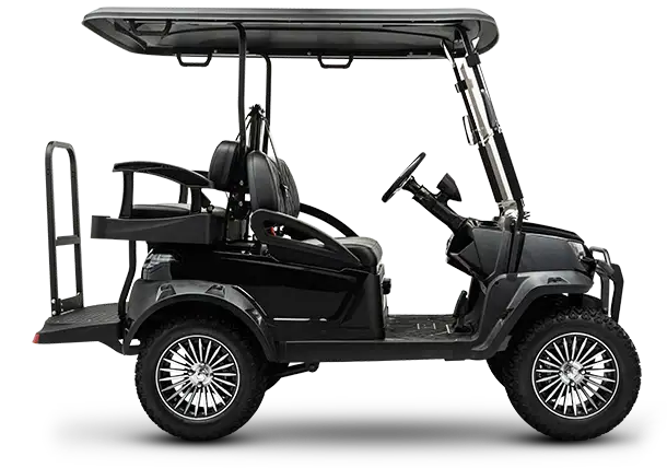 Atlas 4-Person Golf Cart in Black